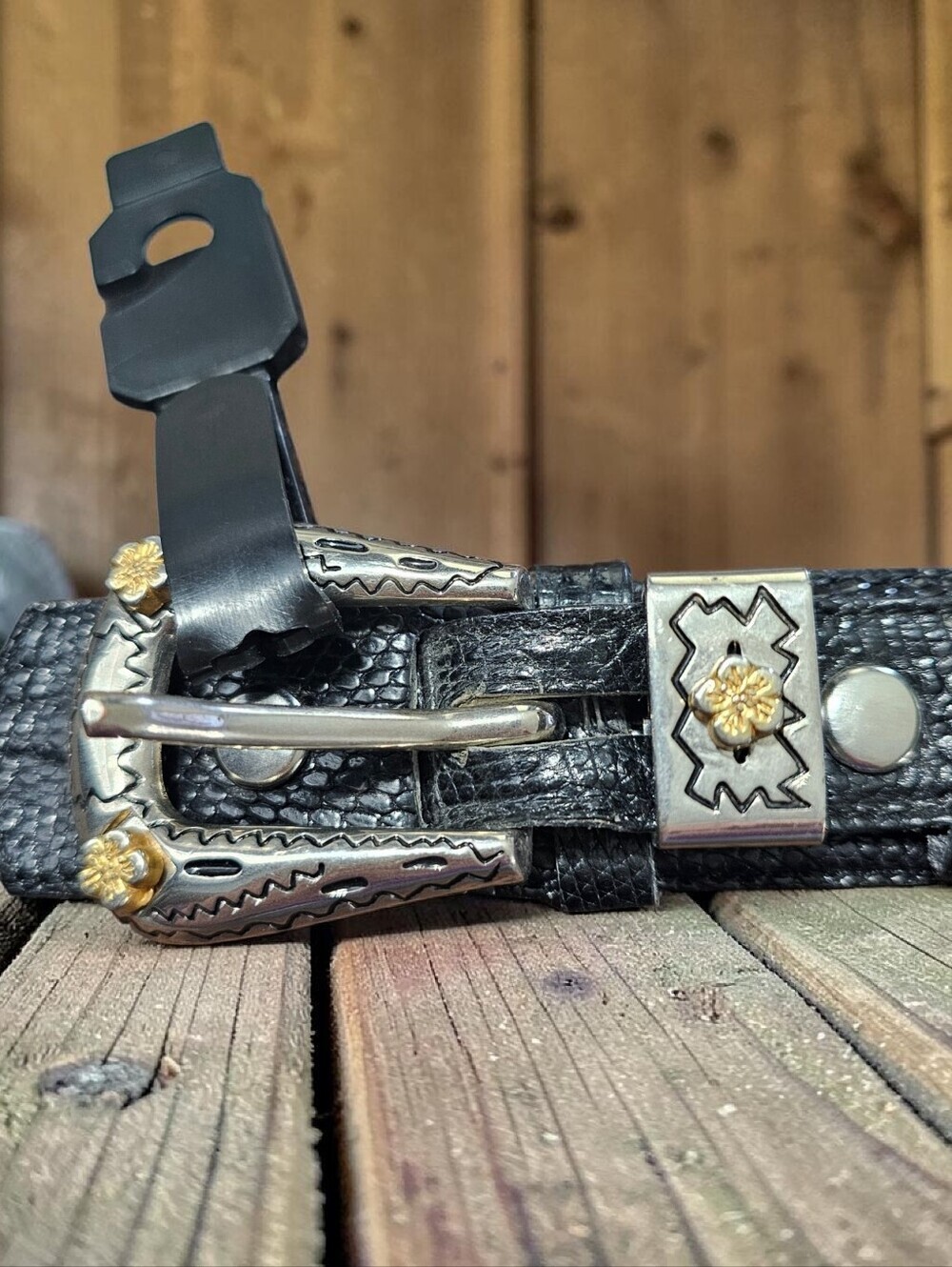 Genuine Lizard Skin Black Belt